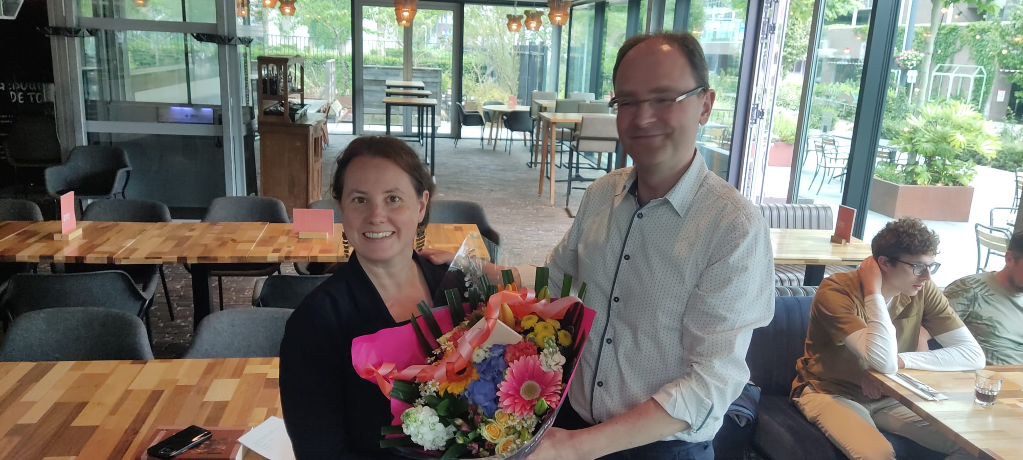 Marco Visser lost Mirjam Elbers af